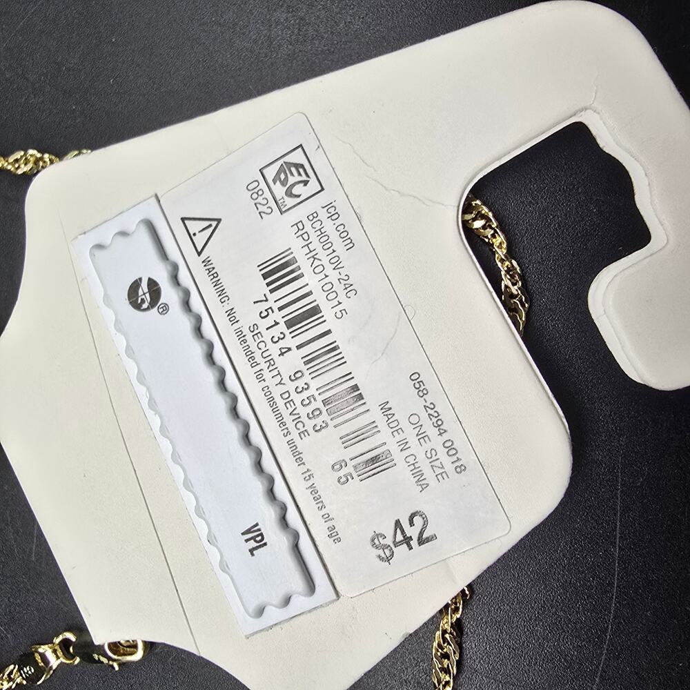 Silver Reflections Gold Plated Chain 24 Inch NWT - Picture 4 of 6